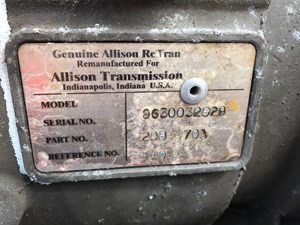Allison 1000 SERIES (Stock # 7323)