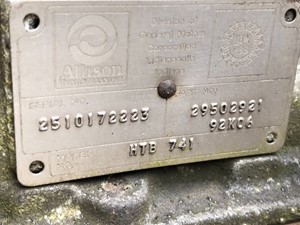 1992 Allison HTB741 (Stock # 1024)