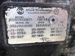 2002 Allison 2000 SERIES (Stock # 7242)