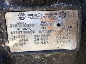 2002 Allison 2000 SERIES (Stock # 7204)