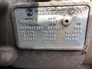 2005 Allison 2500PTS (Stock # 9787)